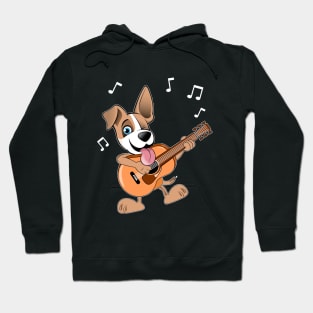 Guitar Music Dog T-Shirt Funny Pet Gift Idea Hoodie